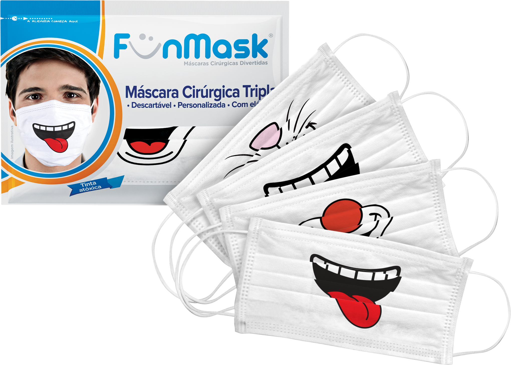 Fun Mask® Classicas - Fun Mask (2252x1680), Png Download