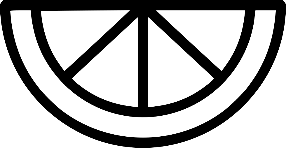 Lemon Lime Piece Citrus Comments - Three Lines In A Circle (980x508), Png Download
