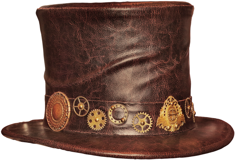 Cylinder, Leather Hat, Steampunk, Hat, Gothic - Steampunk Cylinder (960x640), Png Download
