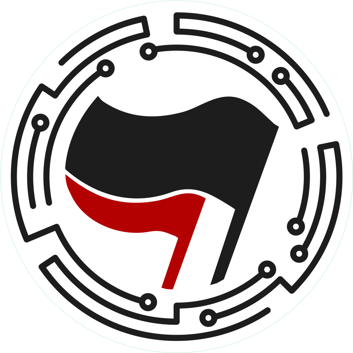 Unpolitisch - Circle (1280x1280), Png Download