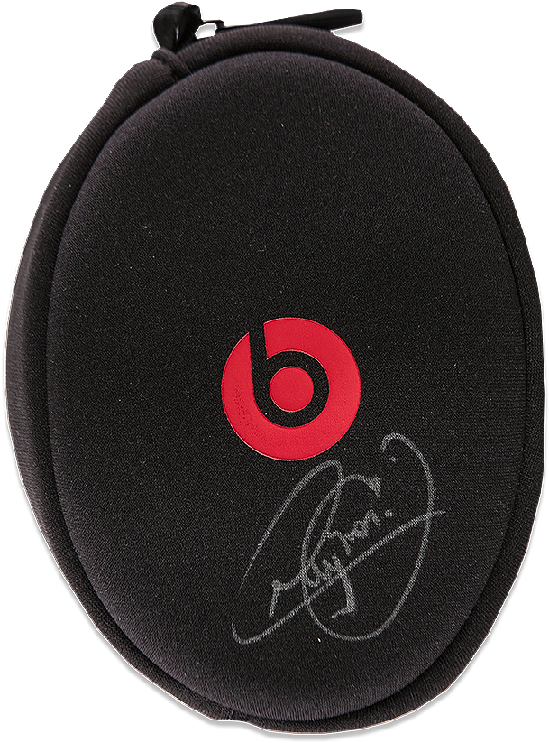 Neymar Jr Signed Beats Solo2 On-ear Headphone Case (870x890), Png Download