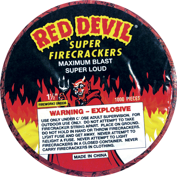 Red Devil 1000 Strip - Firework Devil Red Tnt (600x600), Png Download
