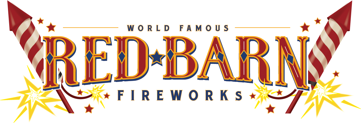Red Barn Fireworks - Calligraphy (1253x431), Png Download