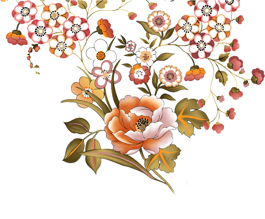 Png Element Of Rose Branch - Portable Network Graphics (1024x727), Png Download