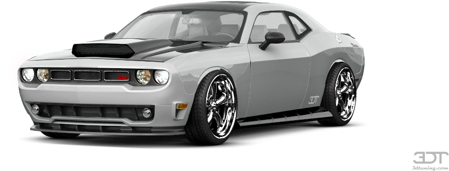 Dodge Challenger 2 Door Coupe 2009 Tuning - 3d Tuning (1004x500), Png Download