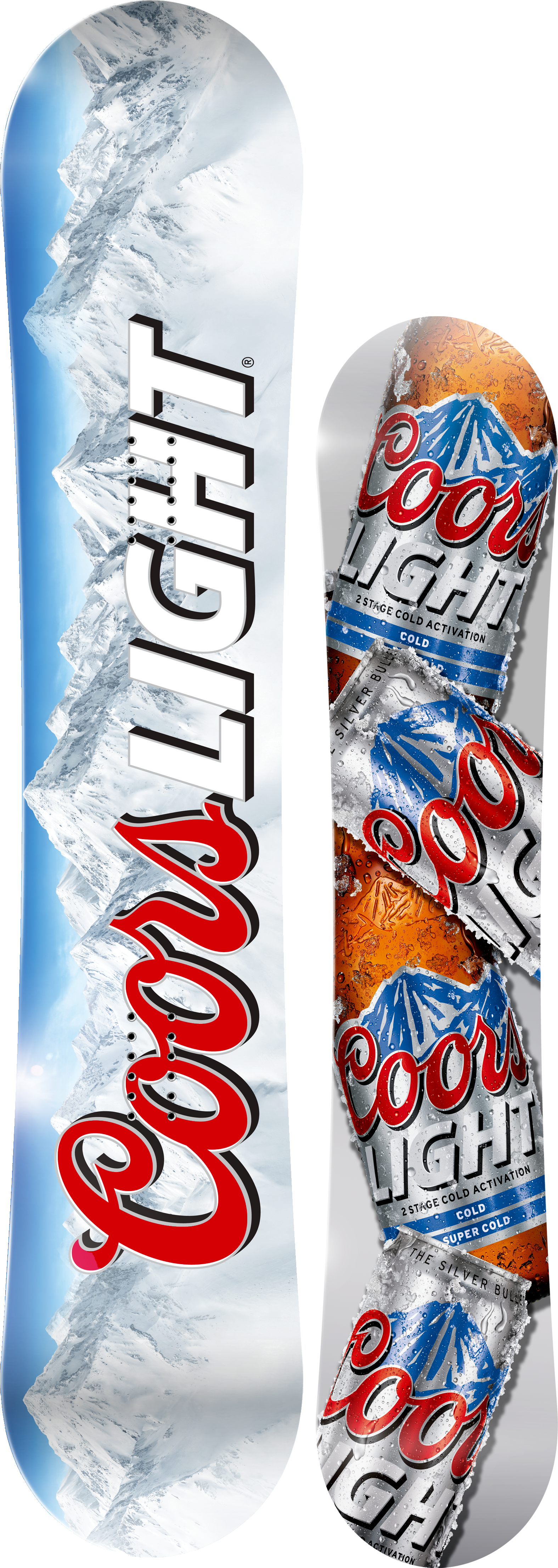 Coors Light Wallpapers High Quality Download Free - Coors Light Snowboard (1608x4594), Png Download