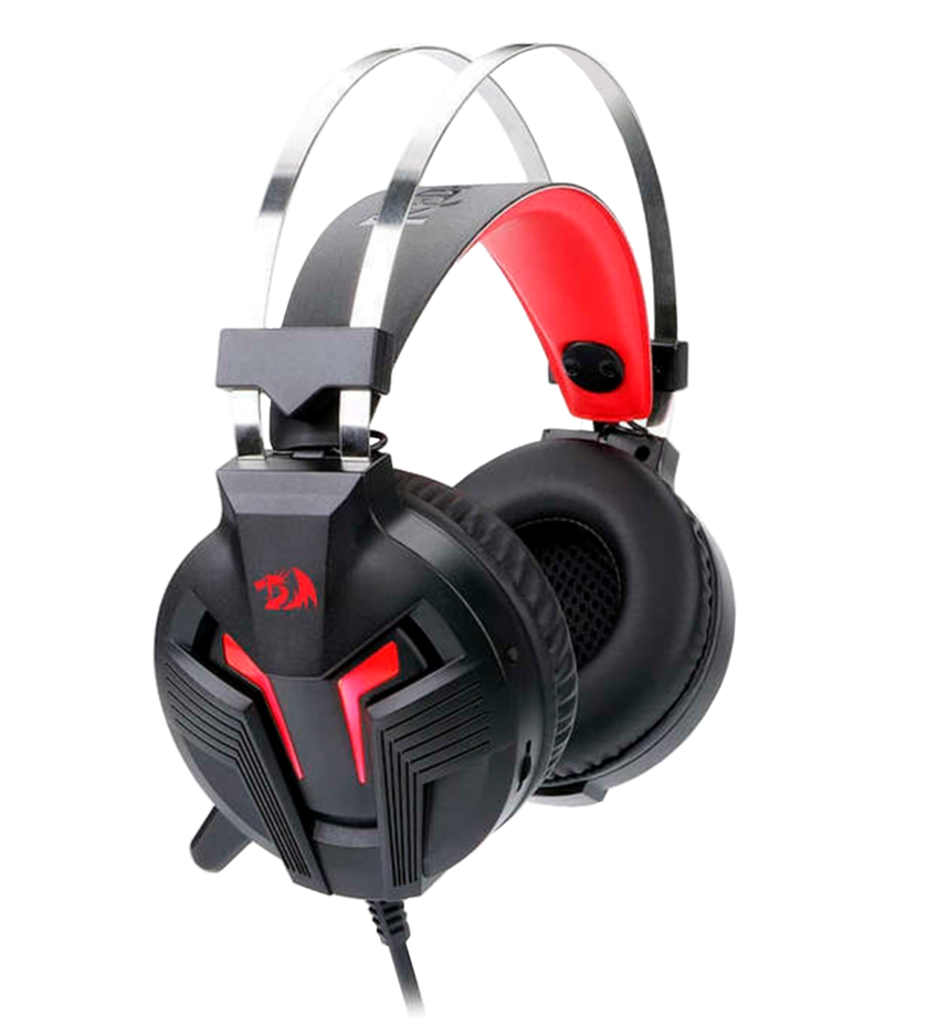 H112 Gaming Headset With Microphone For Pc, Wired Over - Redragon Memecoleous H112 (1024x1024), Png Download