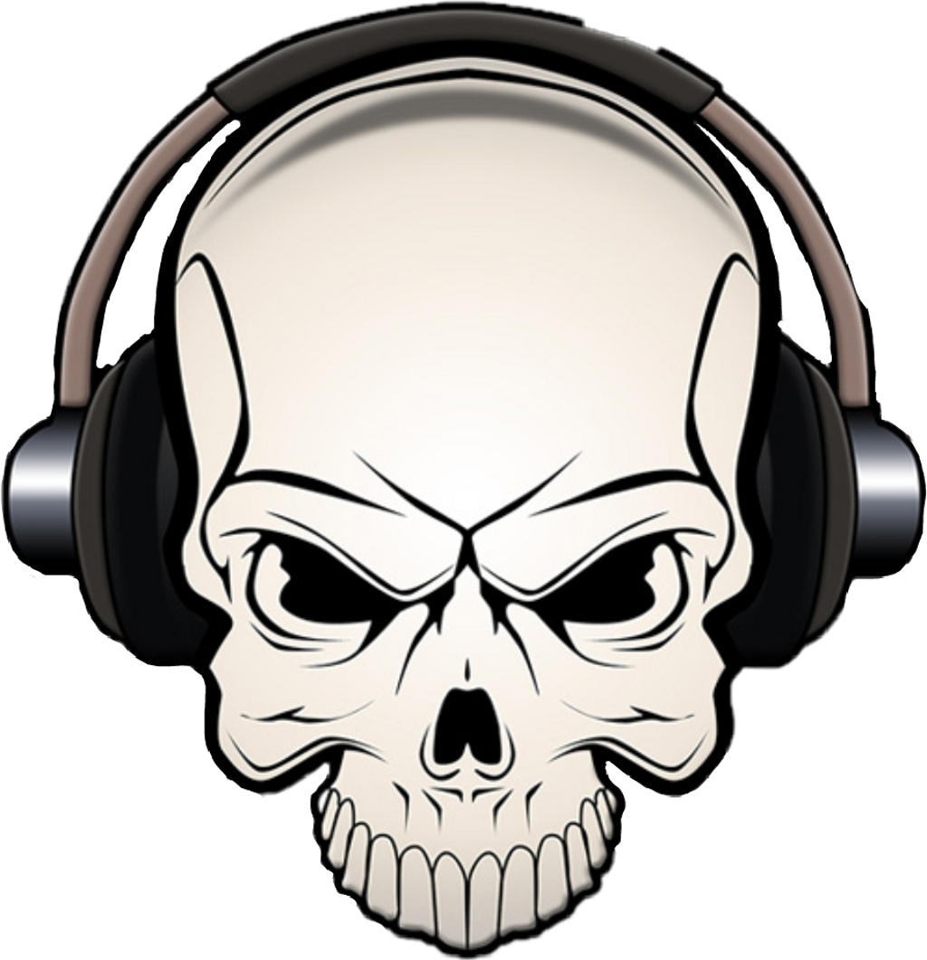 Skullhead Headphones Skull Horror Shokhorror Freetoedit - Headphones (1024x1061), Png Download