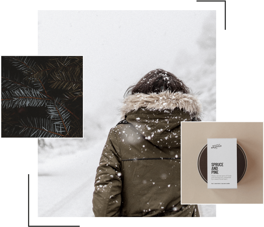 Lookbook Montage Sprucepine - Magic Of Winter (1000x896), Png Download