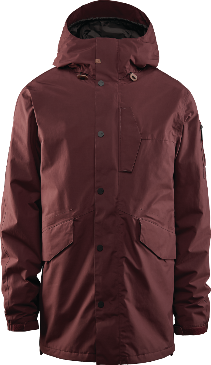 Thirtytwo Lodger Snowboard Jacket Burgundy - Thirtytwo Lodger (696x1200), Png Download