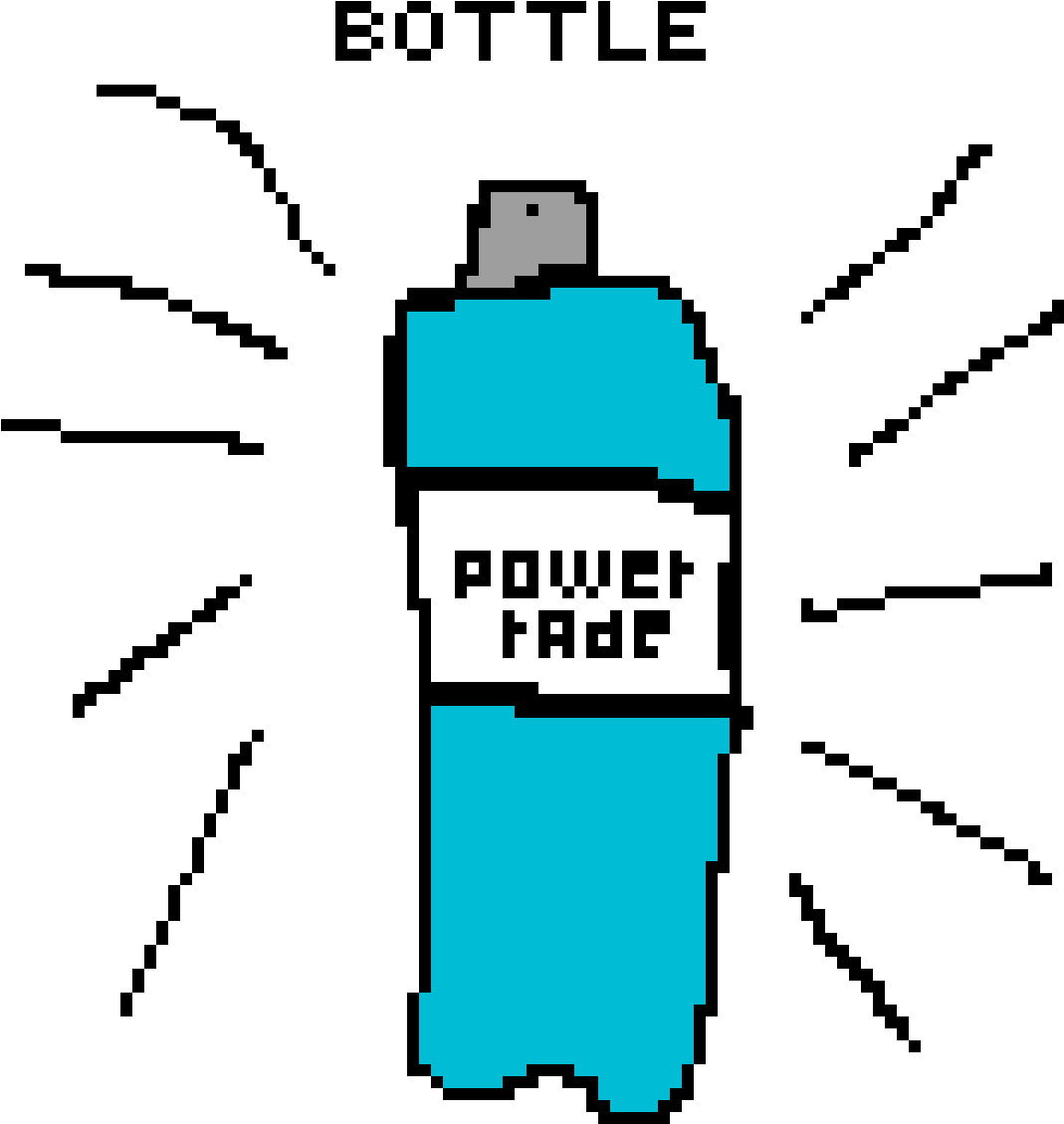 Powerade Bottle - Diagram (1200x1200), Png Download