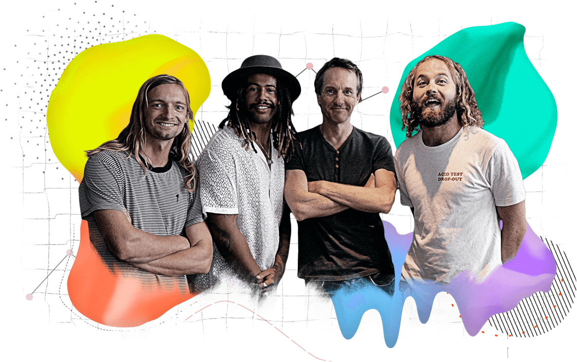 Collage Of Hottest 100 Alumni Including Lorde, Powederfinger, - Ocean Alley (1200x750), Png Download