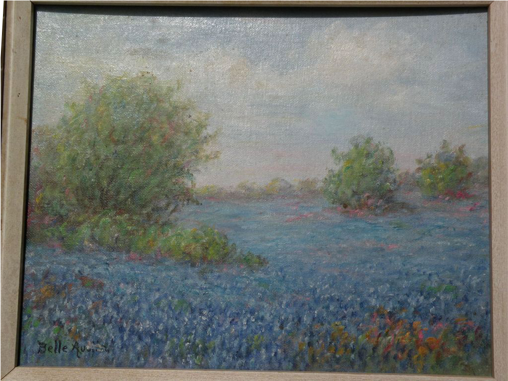 Texas Impressionist Art Bluebonnet Painting By Martha - Picture Frame (1024x1024), Png Download
