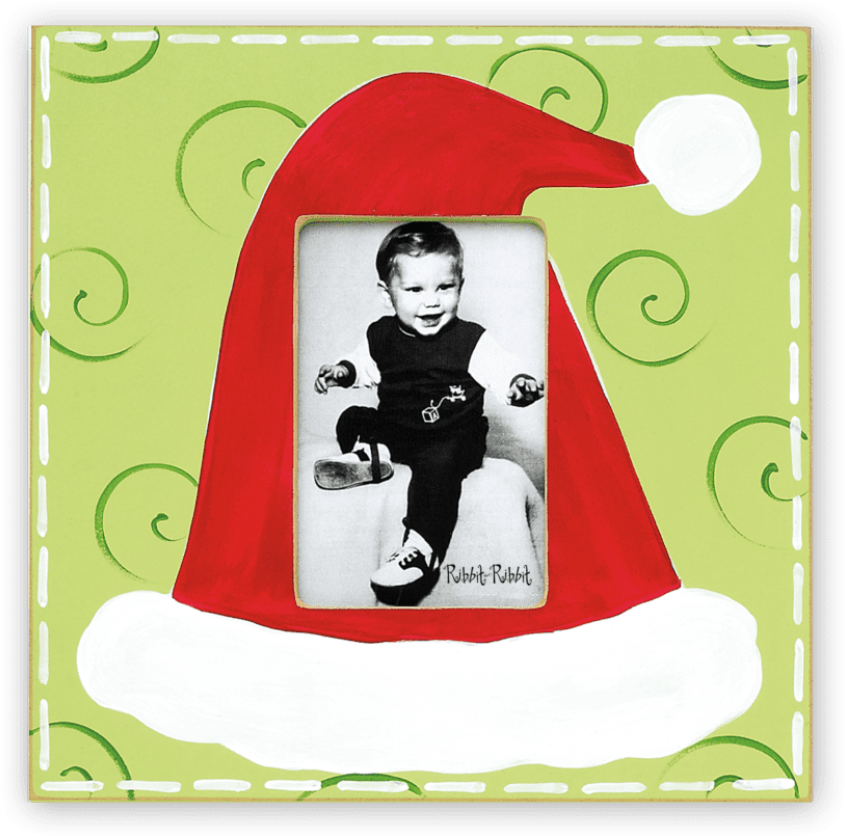 Free Png Download Santas Hat Flannel Picture Frame - Creative Arts (851x842), Png Download