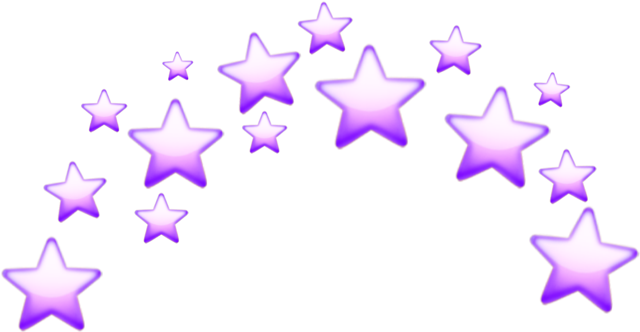Stars Star Purple Tumblr Crown Emoji Emojis Png Png (1440x1440), Png Download