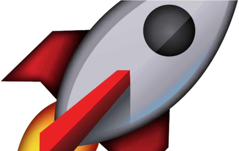 Blast Off With This Out Of This World Rocket Emoji - Ios Rocket Emoji Png (800x491), Png Download