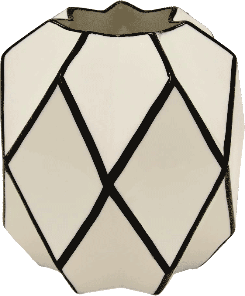 Black And White Abstract Ceramic - Lampshade (1024x1024), Png Download