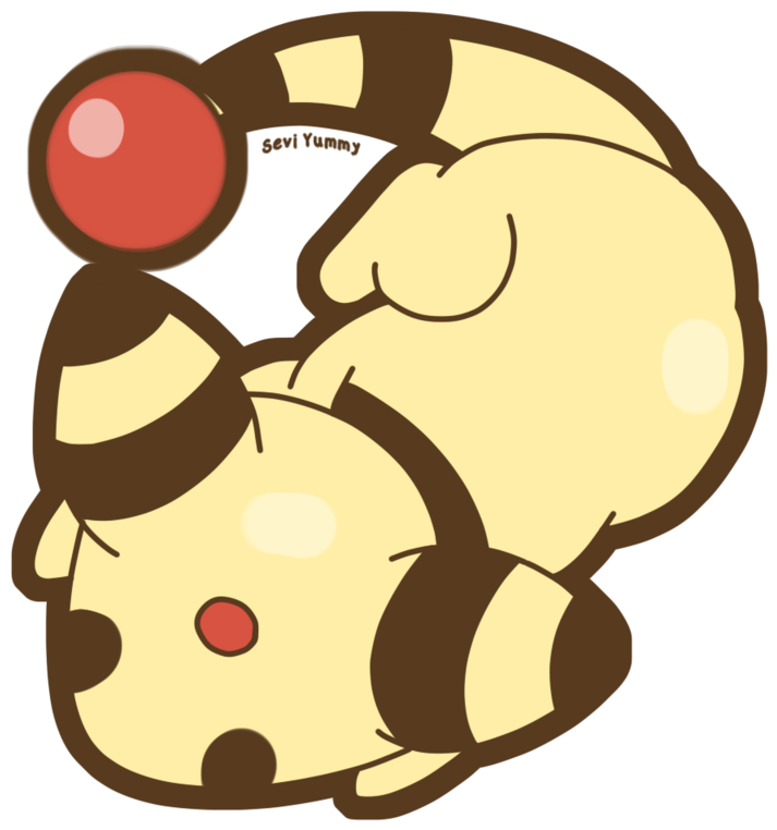 Chibi Pokemon Ampharos (800x800), Png Download