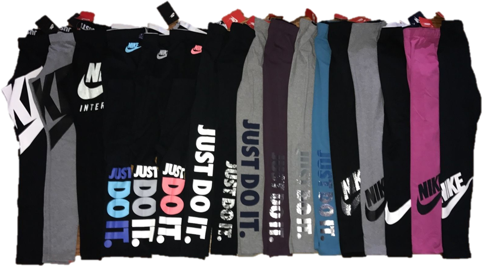 Nike Pro Leg A See Club Leggings Jdi Rally Printed - Just Do It Red (975x731), Png Download