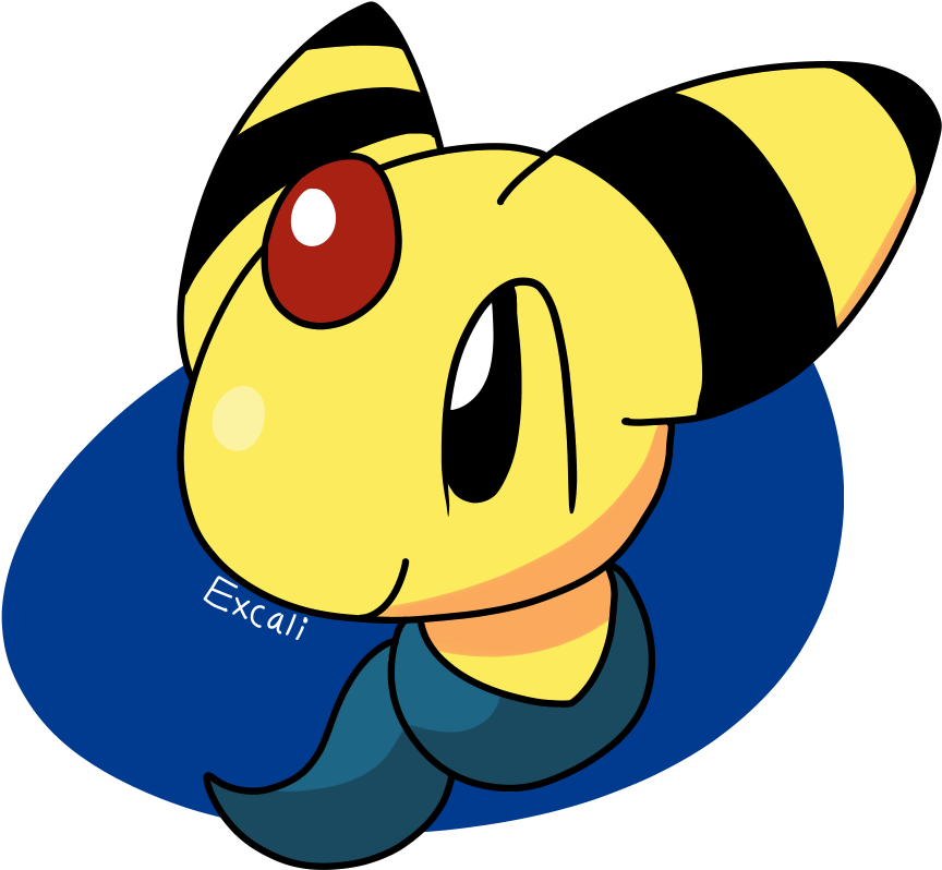 Ampharos Is Very Cute デンリュウがかわいい - Cartoon (1026x850), Png Download