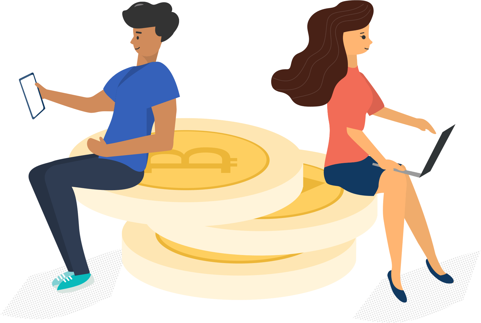 The Safest And Most Popular Wallet For Investing And - Bitcoin (1676x1126), Png Download