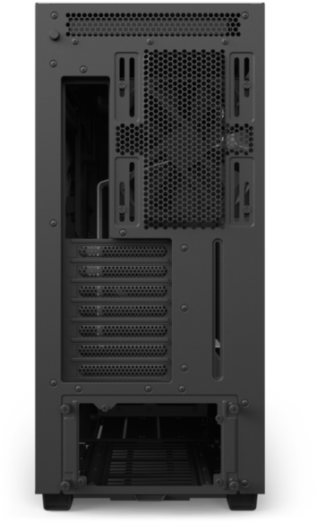 Nzxt H700 Mid Tower Computer Case - Nzxt H700i Back (600x600), Png Download