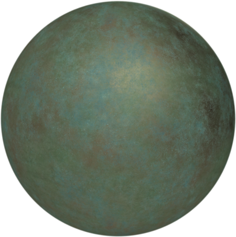 Ancient Bronze, Rusty Flower Tin Wall, Dry Cracked - Circle (800x800), Png Download