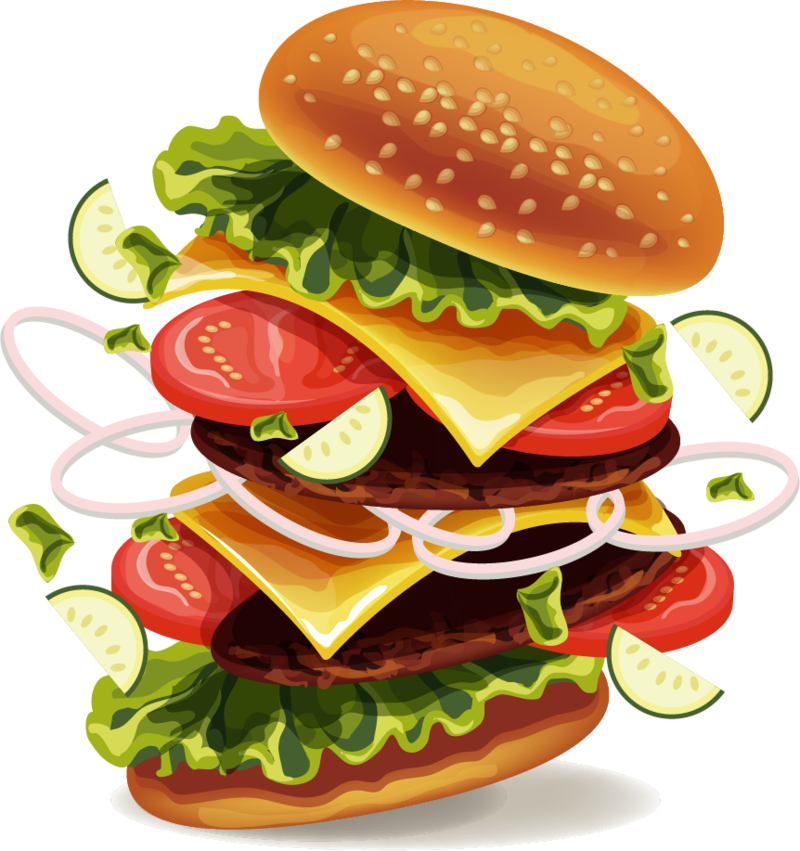 King Hamburger Burger Food Drink Fries Dog - Mils Burgers Wilmslow Menu (800x851), Png Download