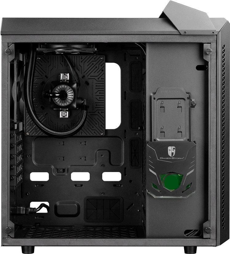 Matx Case Supports Installation Of Atx Motherboard - Deepcool Baronkase (831x900), Png Download