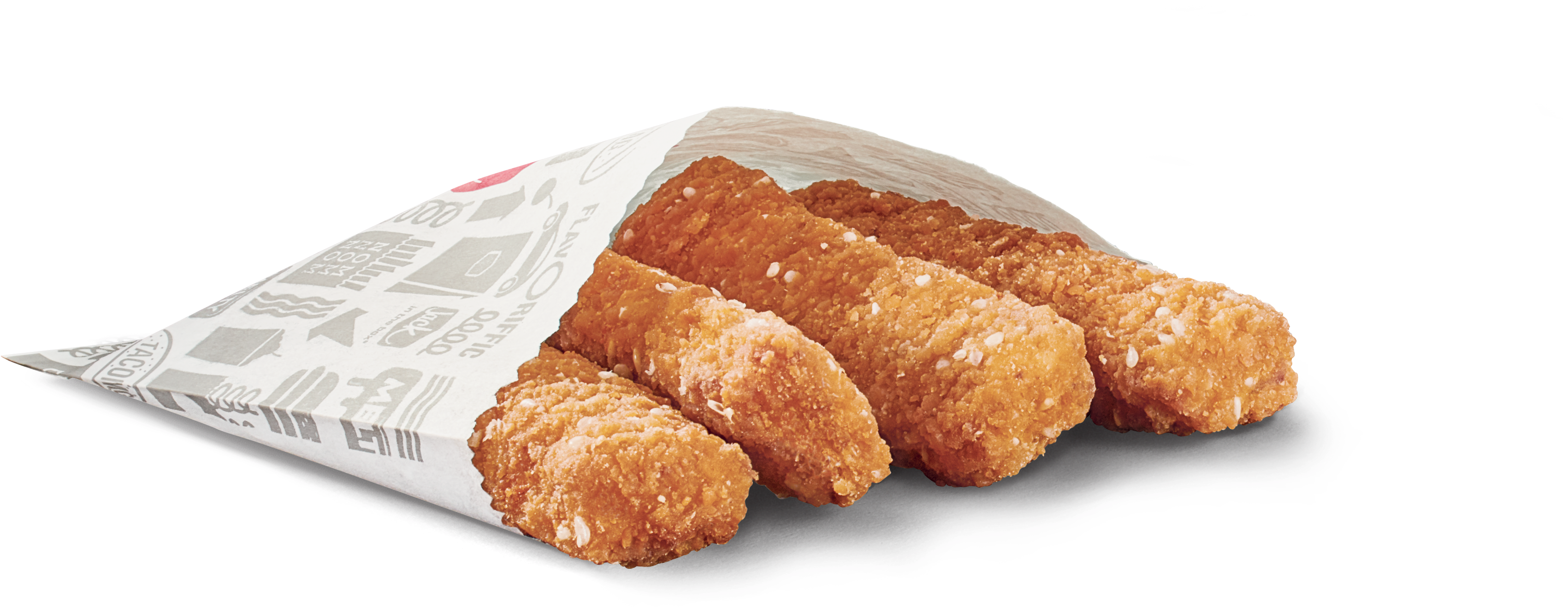 Jack In The Box Is Testing Burger Dippers Filled With - Bk Chicken Nuggets (5086x2344), Png Download