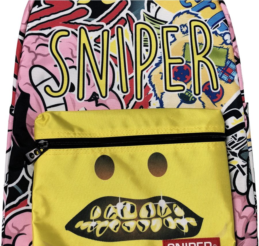Emoji Smile Backpack Sniper Gang Apparel - Board Short (1368x855), Png Download