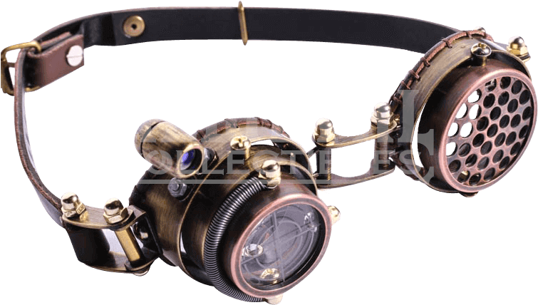 Steampunk Polarized Lens Goggles - Steampunk Goggles Transparent Background (780x780), Png Download