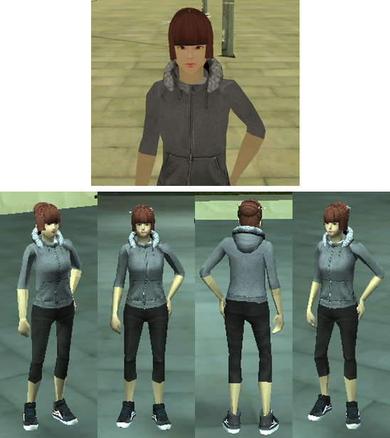 [release] Song Ryeo, Female Asian Ulzzang [updated - Asian Girl Skin Lsrp (548x615), Png Download