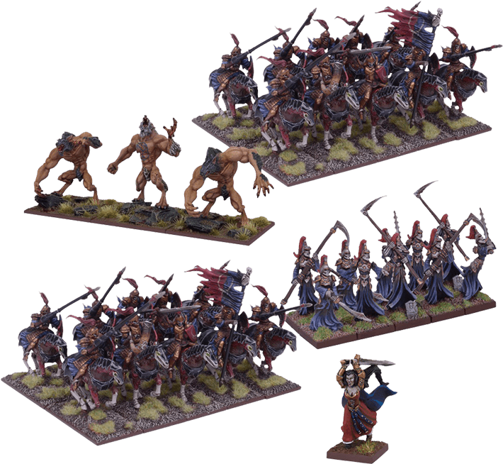Kings Of War Undead Elite Army (709x709), Png Download