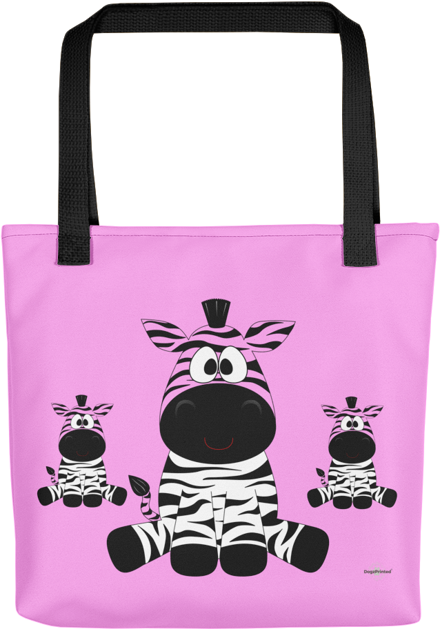 Fashion Tote Bag With A Zipper - Zebra (1000x1000), Png Download