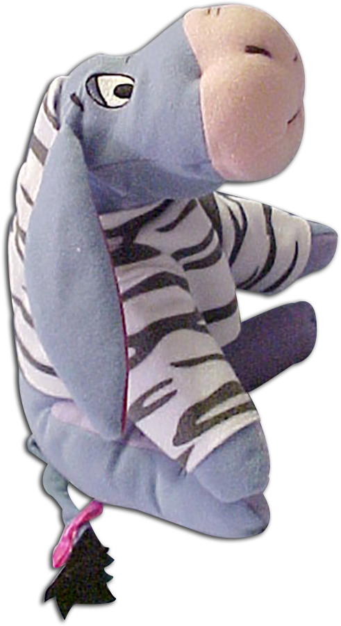 Eeyore Stuffed Toy Animal Zebra Plush Disney Collection - Pigeons And Doves (524x904), Png Download