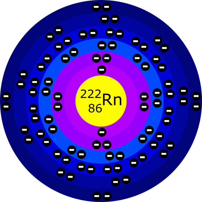 Radon - Bohr Model (696x696), Png Download