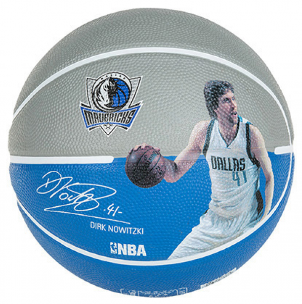Minge De Baschet Spalding Dirk Nowitzki - Dallas Mavericks (800x615), Png Download