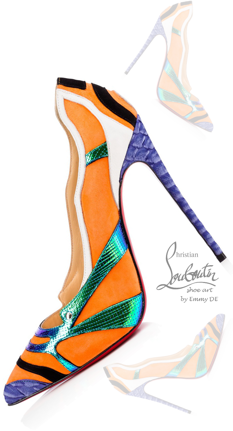Christian Louboutin Tronetta Python Ss 2016 Omg - Sock (748x1383), Png Download