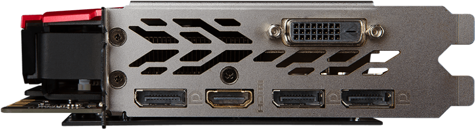 Msi Geforce Gtx 1070 Ti Gaming 8g 5 - Msi Gtx 1080 Ports (1024x819), Png Download