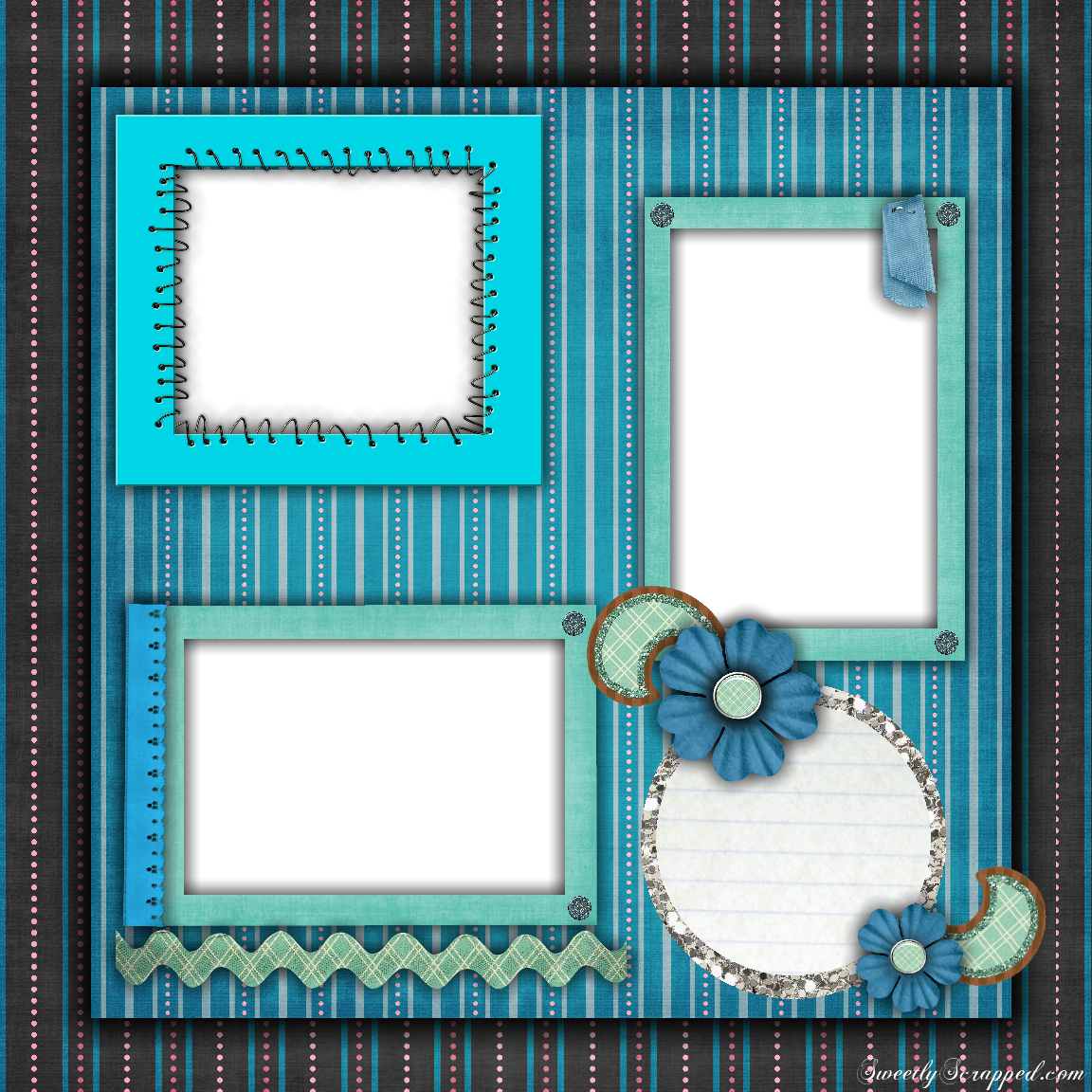 Free Printable Layouts And - Free Printable Scrapbook Designs (1152x1152), Png Download