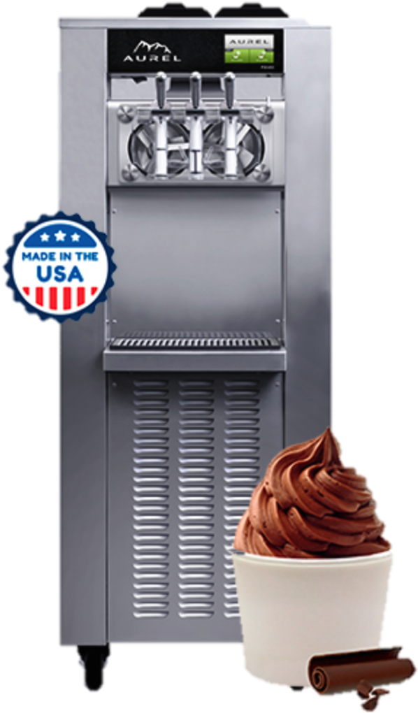 Frozen Yogurt, Froyo, Ice Cream - Aurel Fs162e (834x1043), Png Download