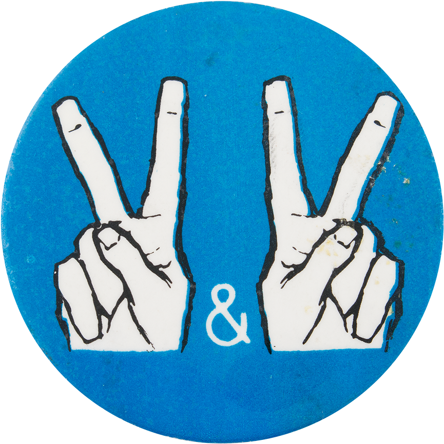 Peace And Peace - Sign (1000x972), Png Download