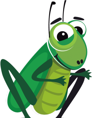 Jiminy Cricket Clipart Jimny - Grasshopper Cartoon Png (640x480), Png Download