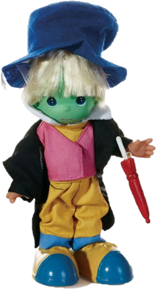 Disney Precious Moments Jiminy Cricket Doll, 7" - Doll (649x1024), Png Download