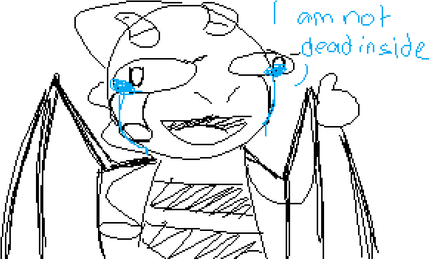I'm Not Dead Inside - Cartoon (960x540), Png Download