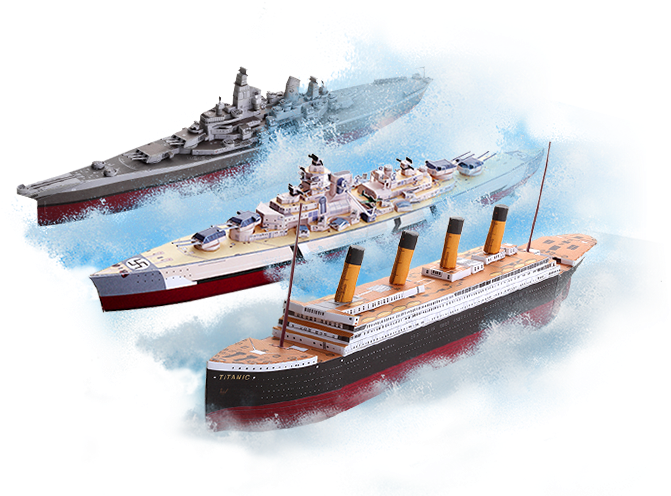 Models In Our Ship Collection Are Relatively Simple - Titanic Compared To Yamato (702x495), Png Download