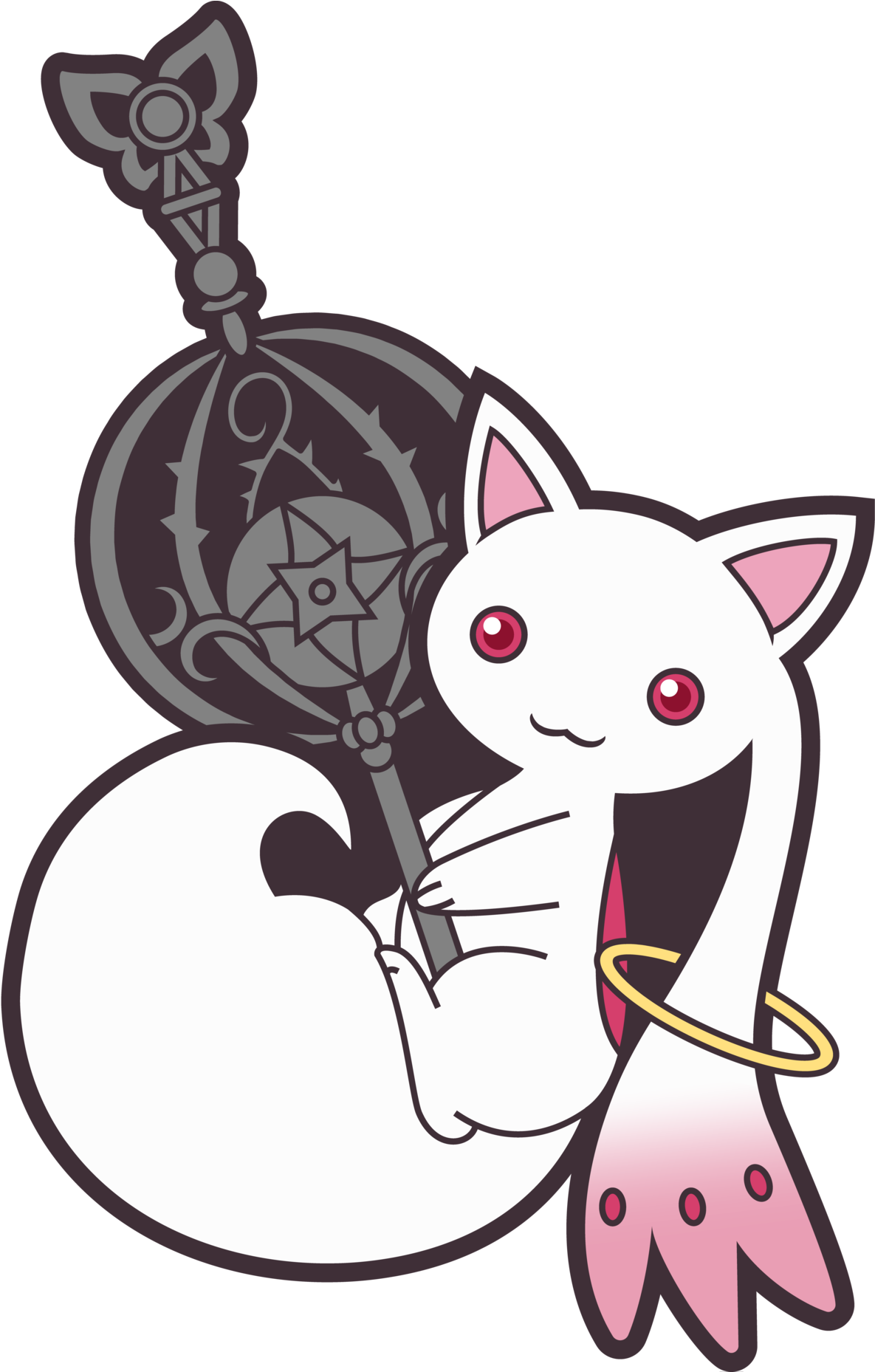 “transparent Kyubey For Your Blog - Cartoon (1280x1857), Png Download