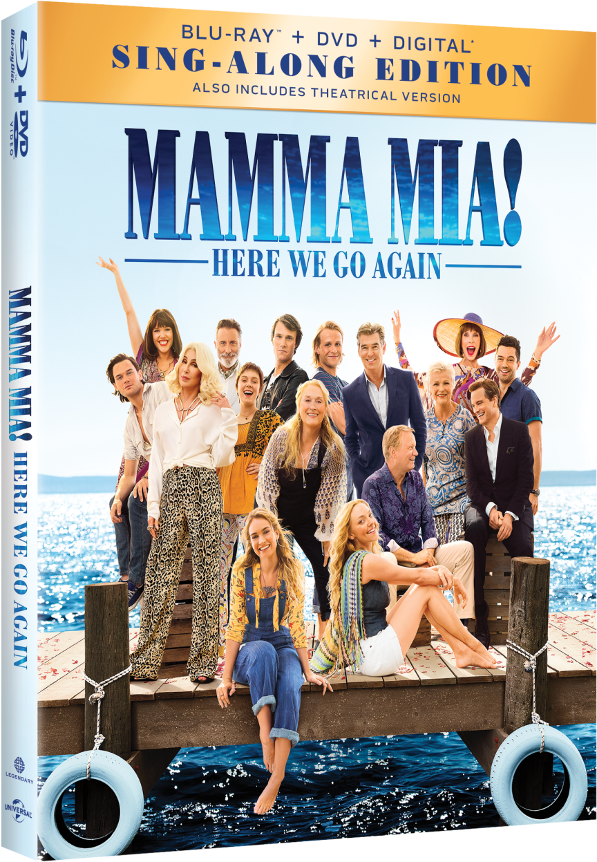 Here We Go Again' Has Lots Going For It, Even Without - Mamma Mia 2 Dvd (1387x1492), Png Download