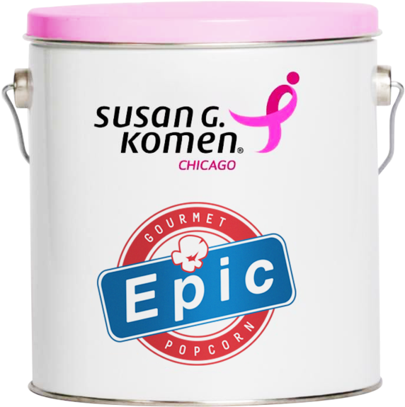 Komen Chicago Breast Cancer Awareness Month Tin - Susan G Komen (1060x795), Png Download